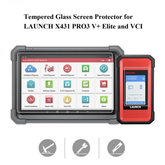Tempered Glass Screen Protector for LAUNCH X431 PRO3 V+ Elite